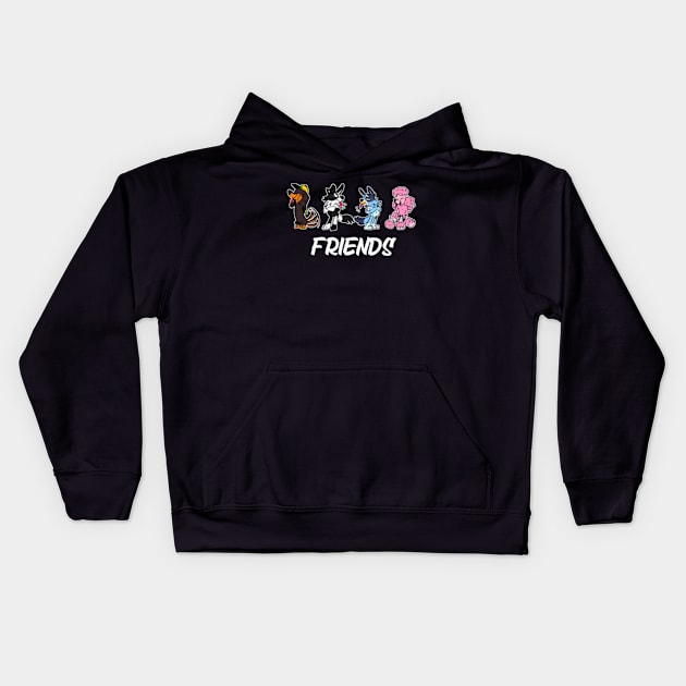 friends Kids Hoodie by FRONTAL BRAND